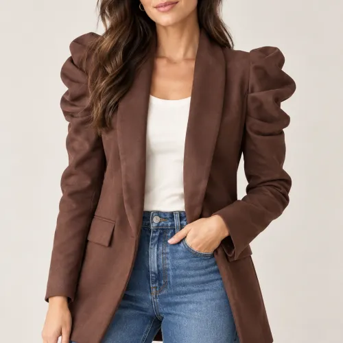 Chaqueta Alfonsina Chocolate Suede PRE ORDER