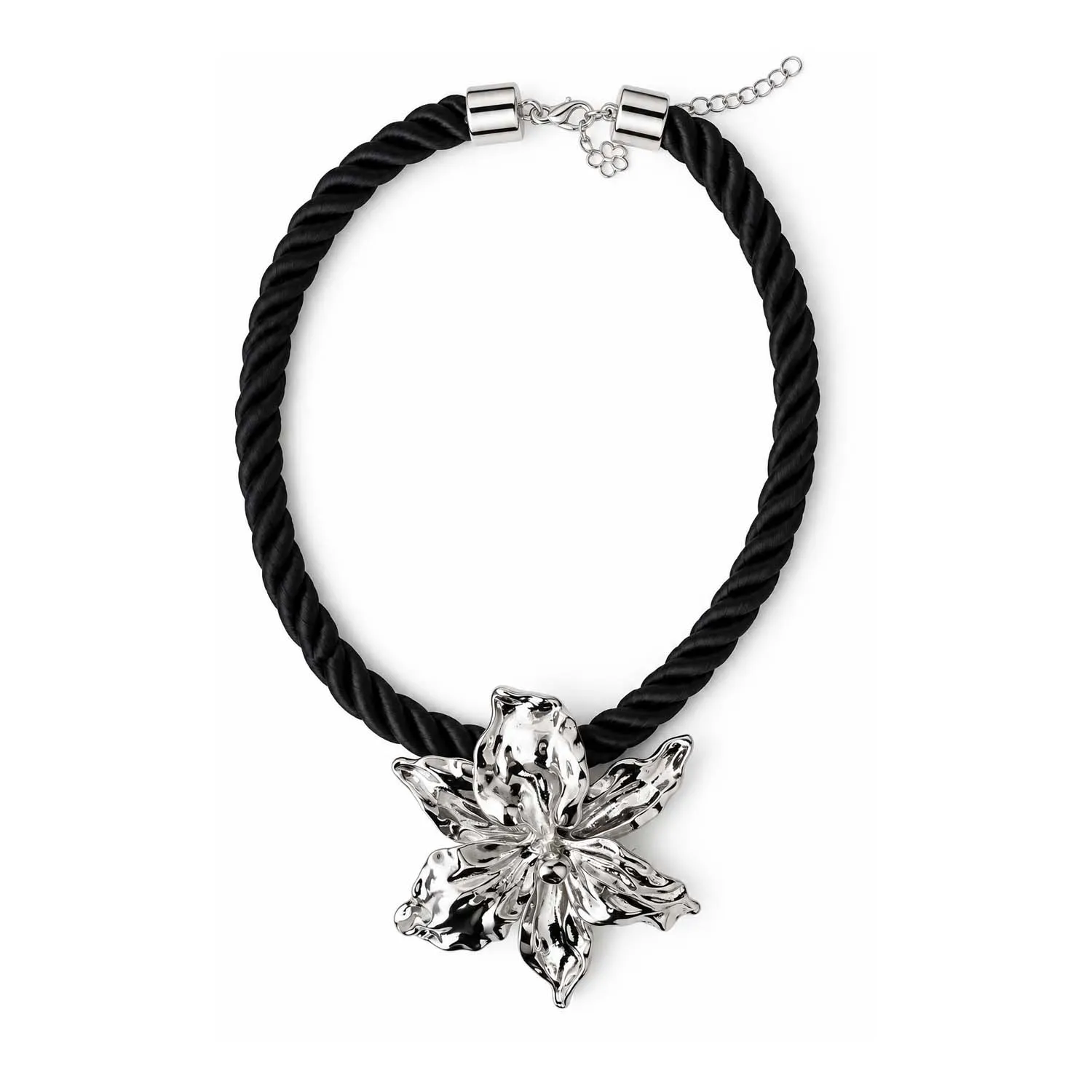 Collar Fior plateado