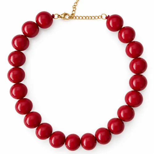 Collar color rojo italiano