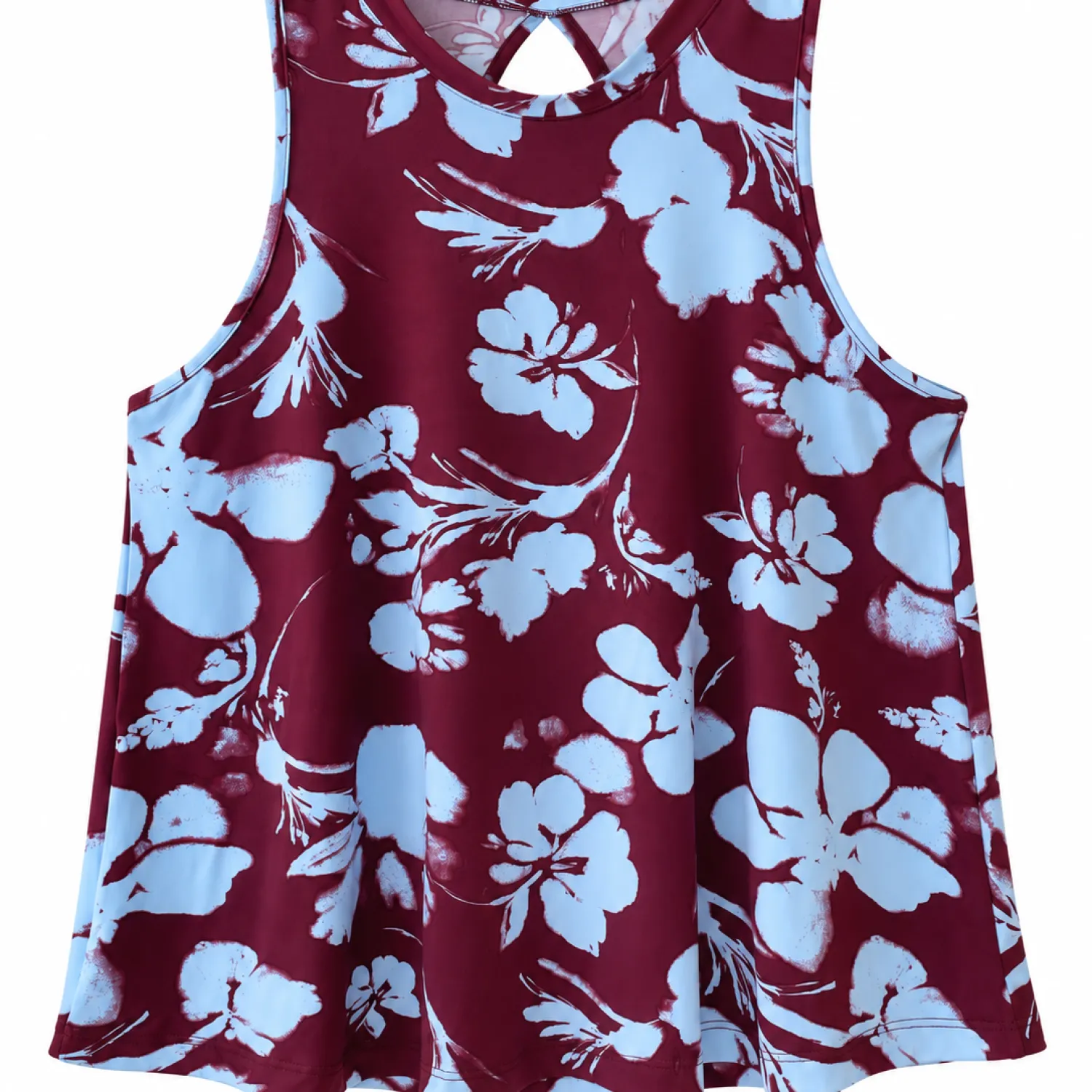 Top fluido halter flores
